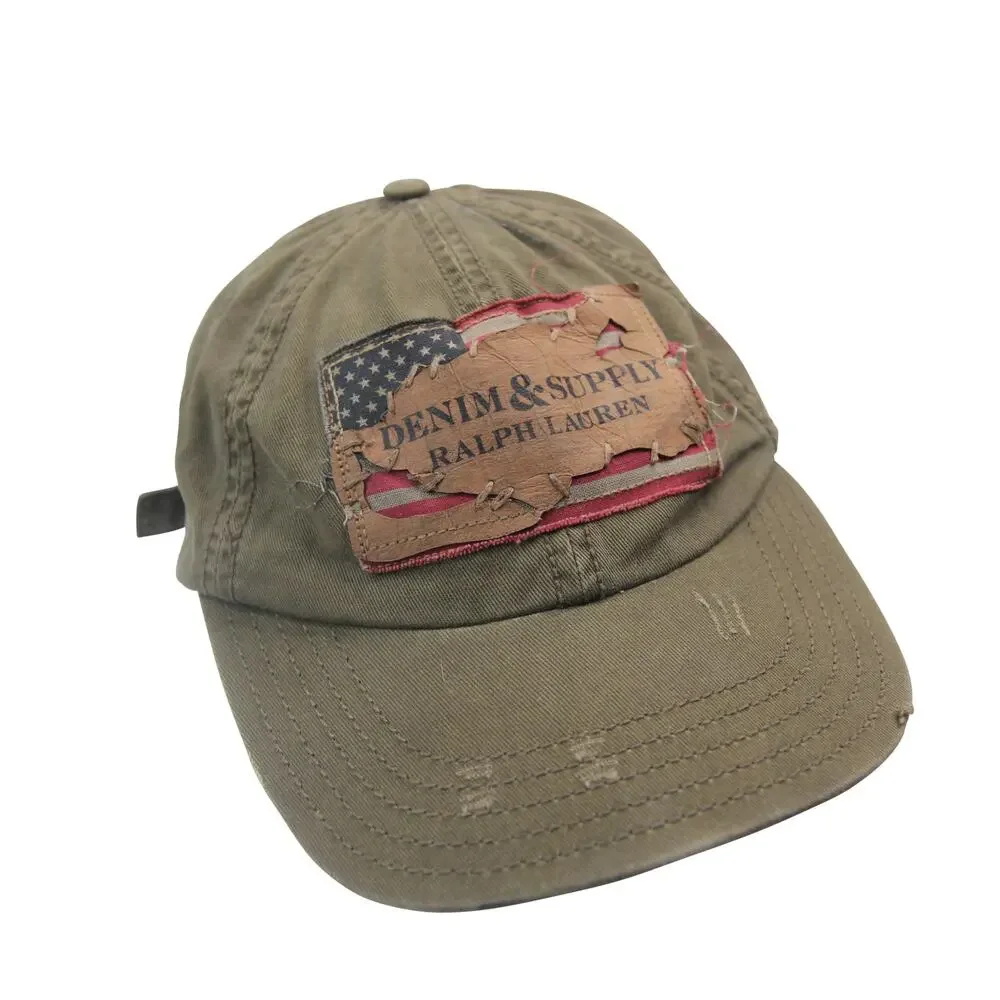 Denim & Supply Ralph Lauren Factory Distressed Spellout Hat